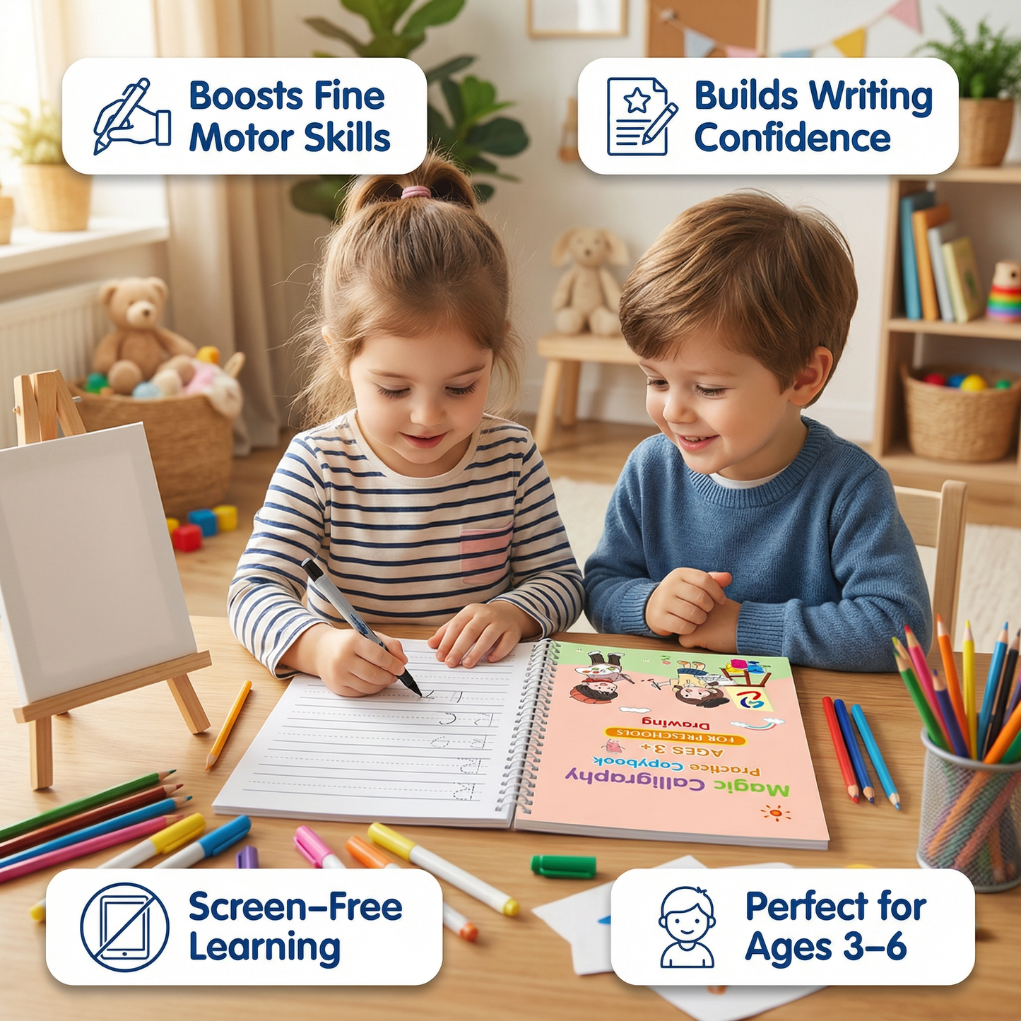 MagicWrite All-in-One Kit (4 Books + 10 Refills)