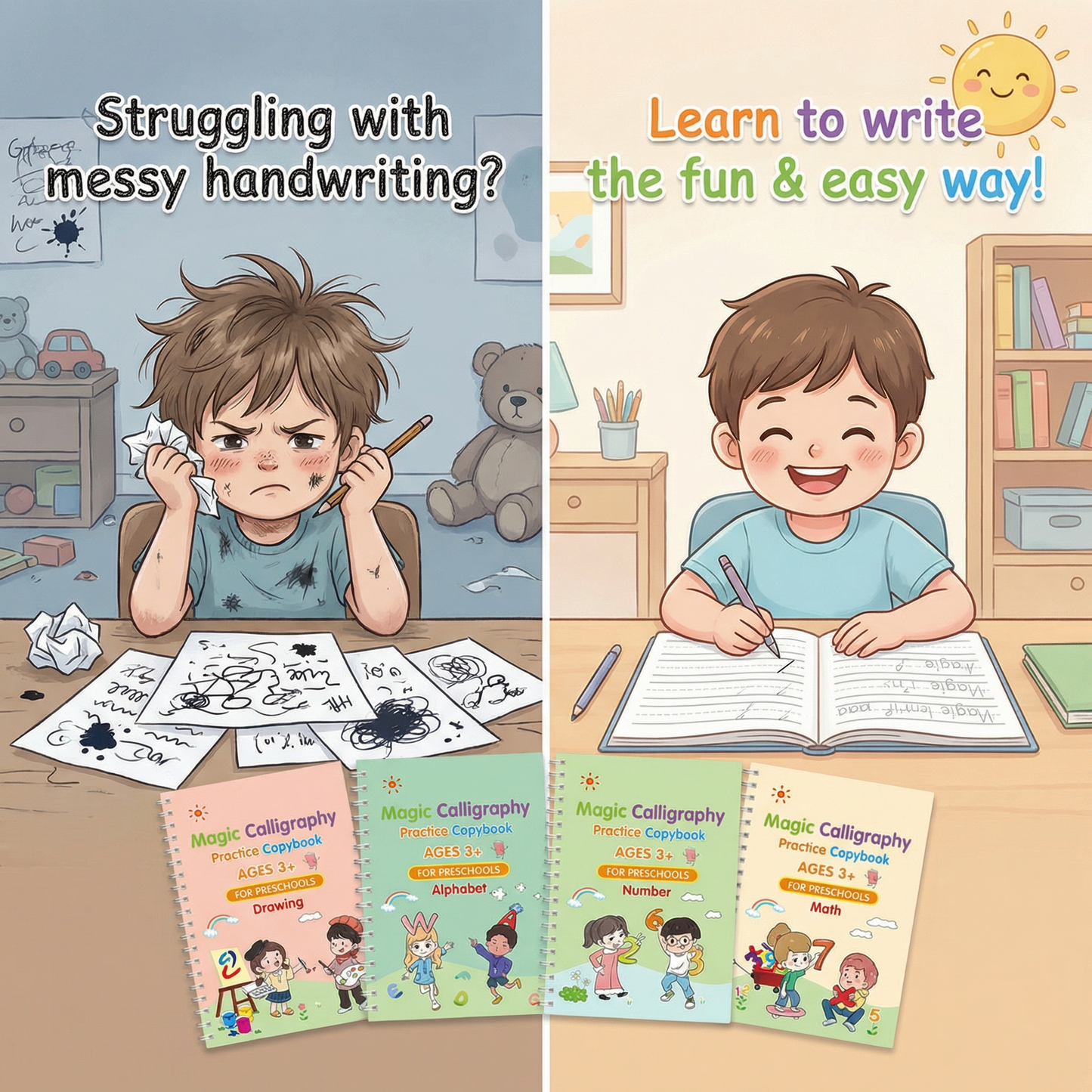 MagicWrite All-in-One Kit (4 Books + 10 Refills)