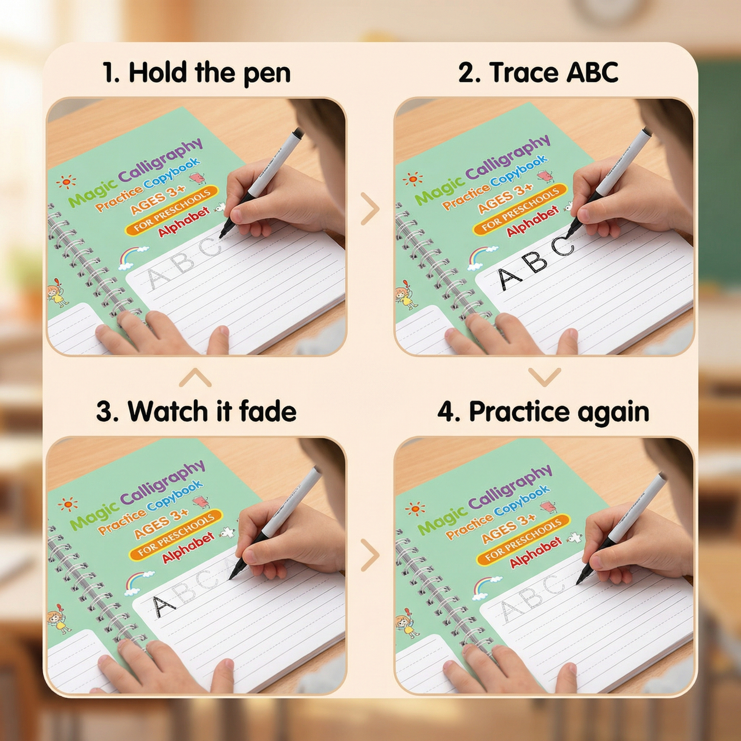 MagicWrite All-in-One Kit (4 Books + 10 Refills)